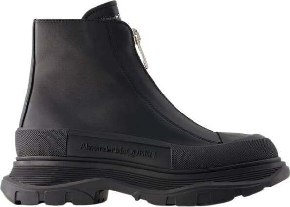 Alexander mcqueen Tread Slick Leren Laarzen Black Dames