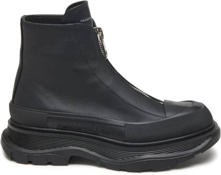 Alexander mcqueen Tread Slick Leren Laarzen Black Dames