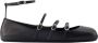 Alexander mcqueen Cage Ballerinas Leather Black in zwart - Thumbnail 1