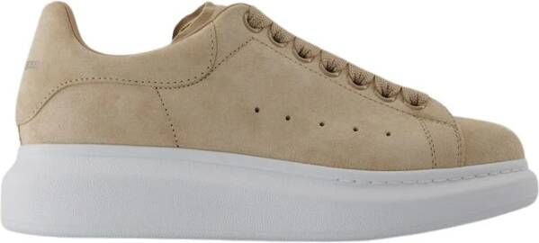 Alexander mcqueen Beige Leren Oversized Sneakers Beige Dames