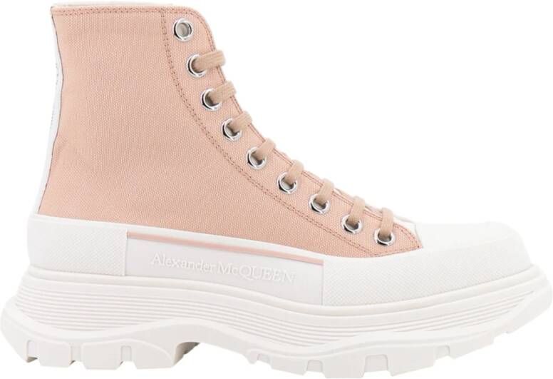 Alexander mcqueen Roze Tread Slick High-Top Sneakers Pink Dames