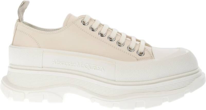 Alexander mcqueen Platform Sneakers met Foliegestempeld Logo White Heren