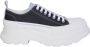 Alexander McQueen Blauw Beige Tread Slick Sneakers - Thumbnail 1