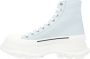 Alexander McQueen Blauwe Canvas HighTop Sneaker - Thumbnail 1