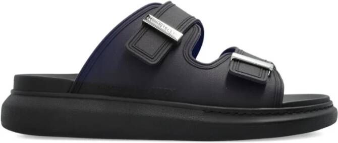 Alexander McQueen Blauwe Hybride Sandalen in Italiaanse Stijl