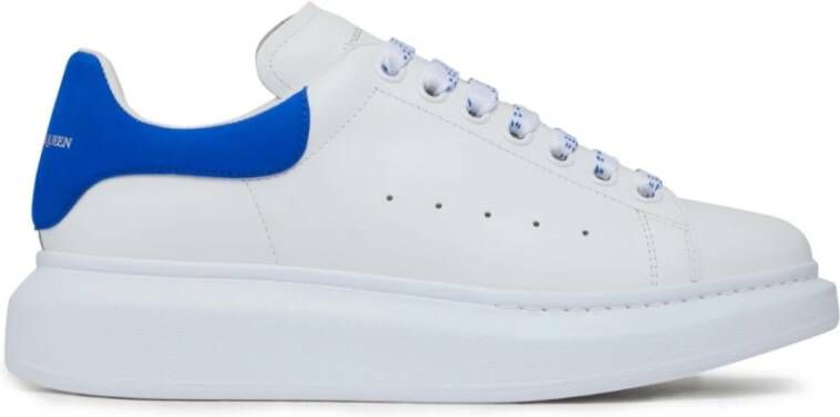 Alexander McQueen Blauwe Larry Sneakers Oversized Minimalistische Stijl