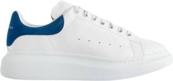 Alexander McQueen Blauwe Oversized Sneakers Minimalistische Elegantie