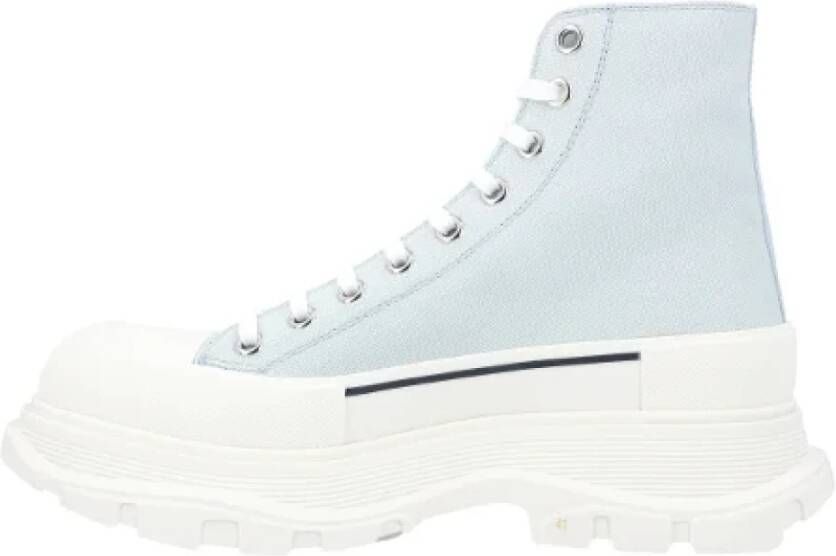 Alexander mcqueen Canvas boots Blue Heren