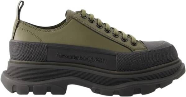 alexander mcqueen Canvas Sneakers Tread Slick Khaki Beige Heren