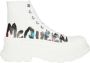 Alexander mcqueen Canvas Tread Slick Sneakers White Heren - Thumbnail 1