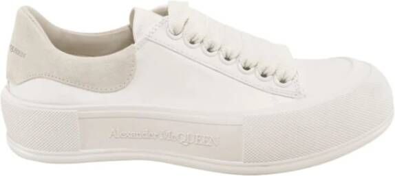 Alexander mcqueen Oversized Sneakers in White Leather Wit Dames