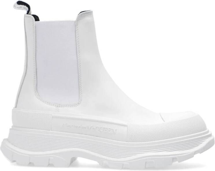 Alexander mcqueen Chunky Sole Sneakers Vrouwen Elastische Inzetstukken White Dames