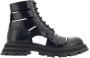Alexander mcqueen Cut-out Gevechtslaarzen Black Dames - Thumbnail 1