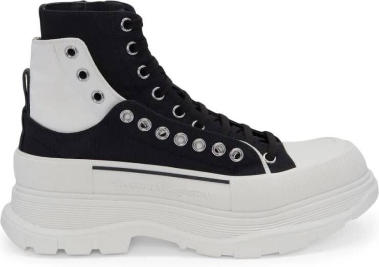 alexander mcqueen Czarny Tread Slick Enkellaarzen Zwart Heren