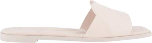 alexander mcqueen Dames Leren Slipper Logo Roze Pink Dames