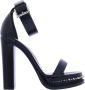 Alexander mcqueen Dames Sandal Leather Stud Black Dames - Thumbnail 1