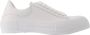 Alexander mcqueen Oversized Sneakers in White Leather Wit Dames - Thumbnail 1