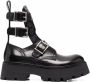 Alexander mcqueen Zwarte enkellaarzen voor vrouwen Black Dames - Thumbnail 12