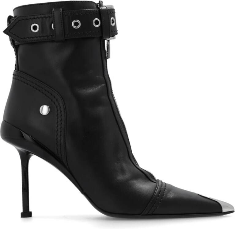 Alexander mcqueen Enkellaarzen met hak Black Dames