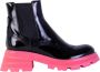 Alexander mcqueen Fluo Pink Chelsea Laarzen met Contrasterende Zool Black Dames - Thumbnail 1