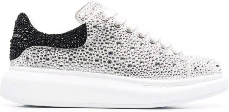 alexander mcqueen Fonkelende Juweel Oversize Sneakers Grijs Dames