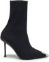 Alexander mcqueen Boots & laarzen Pointed-Toe Ankle Boots Leather Black in zwart - Thumbnail 5