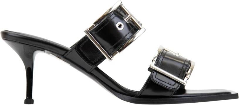Alexander McQueen Gesp Leren Sandalen