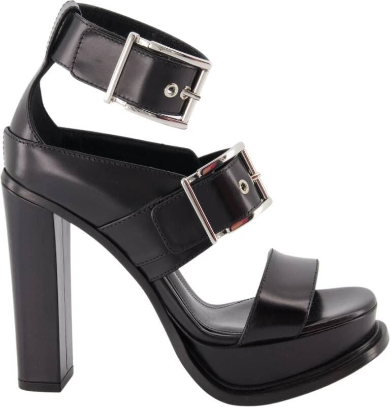 alexander mcqueen Gesp Platform Sandalen Black Dames