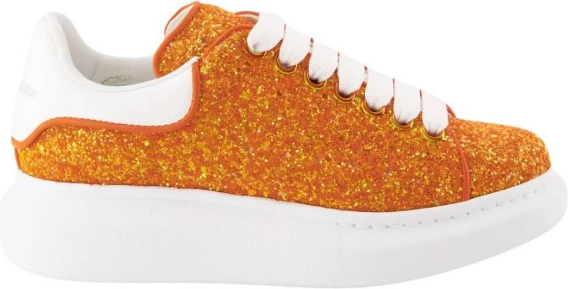 Alexander mcqueen Glitter Oversized Sneakers Orange Dames