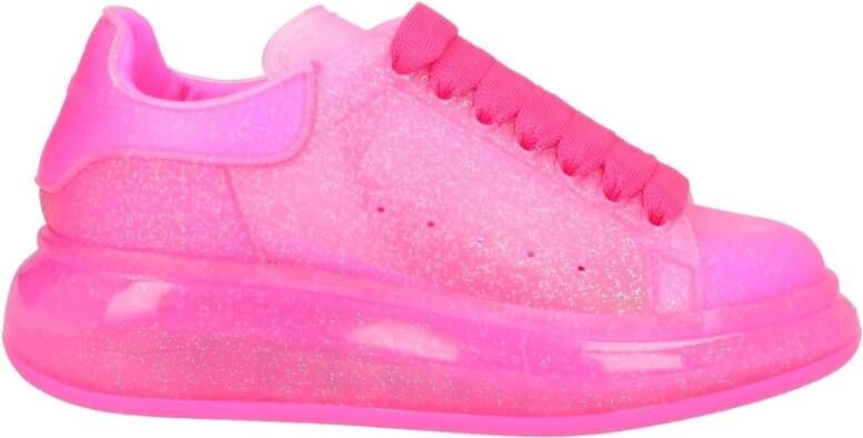 Alexander mcqueen Glitter Sneakers Vrouwen Italie Gemaakt Pink Dames Schoenen