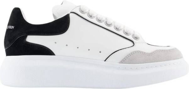 alexander mcqueen Grijze Leren Oversized Sneakers Multicolor Dames