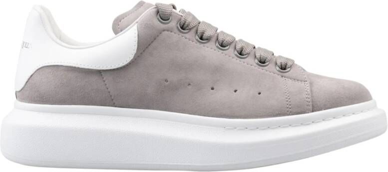 Alexander McQueen Grijze Oversized Sneakers in Grijs Wit