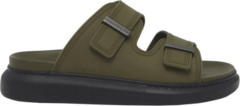 Alexander McQueen Groene Rubber Sneakers