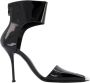 Alexander mcqueen Zwarte Zilveren Leren Sandalen Black Dames - Thumbnail 1