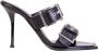 Alexander mcqueen Zwarte Leren Gespsandalen Zwart Dames - Thumbnail 1