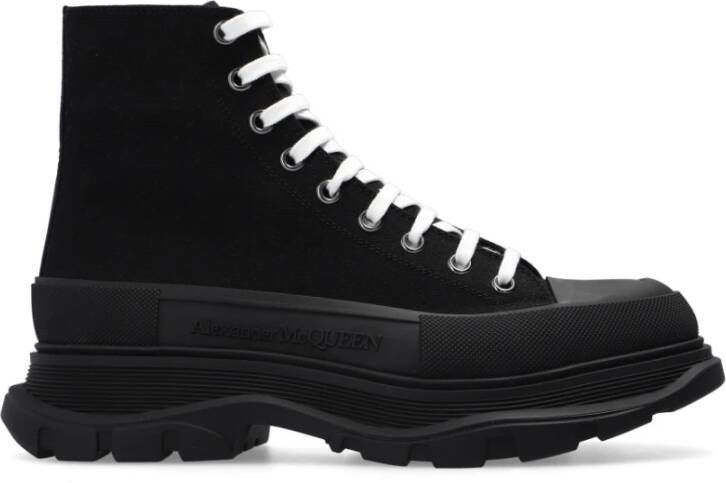 Alexander mcqueen Canvas Veterschoenen voor Heren Black Heren