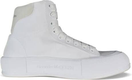 Alexander mcqueen Hoge Top Deck Plimsoll Sneakers White Heren