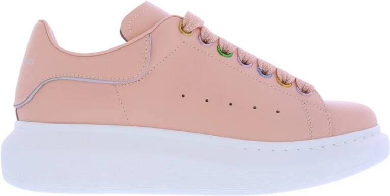 alexander mcqueen Hoogwaardige leren sneakers Roze Dames