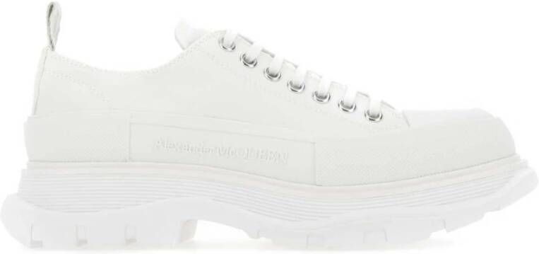 Alexander mcqueen Witte Veterschoenen met Rubberen Neuskap White