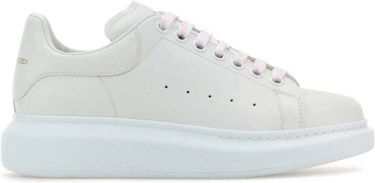 alexander mcqueen Klassieke witte leren sneakers White Dames