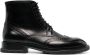 Alexander mcqueen Zwarte Leren Veterschoenen met Geborduurde Details Black Heren - Thumbnail 1