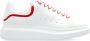 Alexander McQueen Witte lage top sneakers rode details - Thumbnail 1