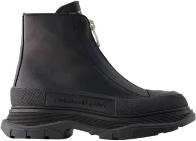 Alexander mcqueen Leather boots Black Dames
