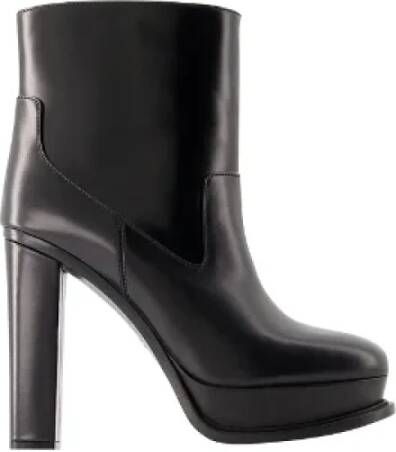 Alexander mcqueen Leather boots Black Dames