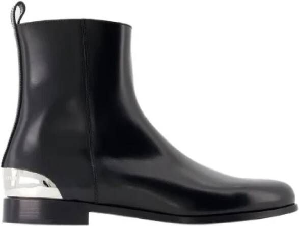 Alexander mcqueen Leather boots Black Heren