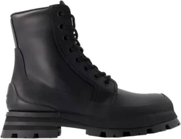 Alexander mcqueen Leather boots Black Heren