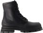 Alexander mcqueen Leather boots Black Heren - Thumbnail 1