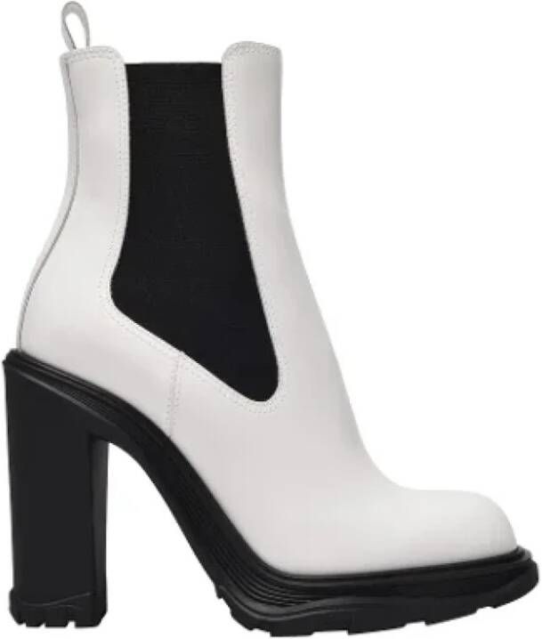 Alexander mcqueen Leather boots White Dames