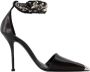 Alexander mcqueen Leather heels Black Dames - Thumbnail 1