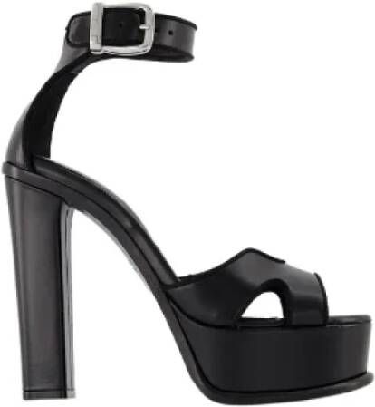 Alexander mcqueen Leather heels Black Dames